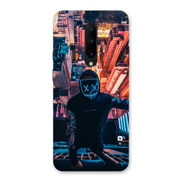 Mask Guy Climbing Building Back Case for OnePlus 7 Pro